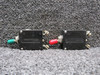 112-215-101 AMF Wood Electric Circuit Breaker Set of 2