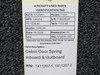 1411207-1, 1411207-2 Cessna T182T Cabin Door Spring Inboard & Outboard