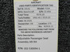 102-530094-1 Beechcraft F33A Adjustable Passenger Seat Assembly Aft RH
