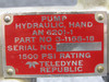 3-1158-18 Teledyne Republic AN-6201-1 Hydraulic Hand Pump