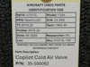 35-550062 Beechcraft F33A Copilot Cold Air Valve