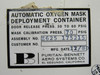 Z624-175215 Puritan-Bennett Automatic Oxygen Mask Deployment Container