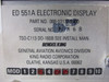 066-03137-3400 Bendix-King ED-551A Electronic Display Unit with Modifications