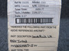 1200487-5 Cessna 210J Seat Rail LH Aft Inboard