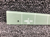 Beechcraft 35-324137 Beechcraft Placard Instrument Panel NEW OLD STOCK SA