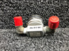 Cessna C166006-0201 Cessna T207A Oxygen Outlet Valve Assy W/ Lid Angled Lines