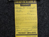36181 (Use: 639997) Continental Propeller Governor Cover Pad has Yellow Tag , NOS
