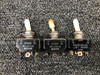112-205-101 / AN3027-3 / W31-X2M1G-50 Airplane Toggle Switch Set | BAS Aircraft Salvage