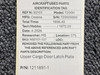 1211891-1 Cessna T206H Cargo Door Latch Plate Upper