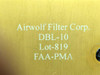 Airwolf OFB-11 / DBL-10 Airwolf Continental IO-550-D Oil Filter Adapter Kit W/ Mount