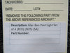 Glar-Ban Post Light Set of 4, Red (NEW OLD STOCK) (SA) BAS Part Sales | Airplane Parts