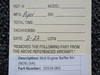 15529-002 Piper NLA Engine Baffle RH (NEW OLD STOCK) (SA) BAS Part Sales | Airplane Parts