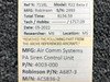 Air Comm Systems 4003-000 M/N ACS836-2 Air Comm Systems PA Siren Control Unit