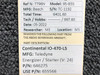 646275 (USE: 655566) Continental IO-470-L5 Teledyne Energizer / Starter (24V)