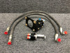 Aviation Development 50001-1 Continental IO-470-L5 ADC Remote Oil Filter Adapter W/ Bracket and Lines
