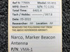Narco VMA-1 Narco Marker Beacon Antenna