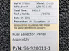 96-920011-1 Beechcraft 95-B55 Fuel Selector Panel Assembly BAS Part Sales | Airplane Parts