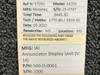 IAI 500-D-0061 IAI Annunciator Display Computer Unit Volts 14