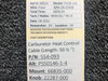 554-093 (ALT: PS50146-1-4) Piper PA28 Carburetor Heat Control Cable (50-3/4")