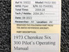 1973 Cherokee Six 300 Pilot's Operating Manual