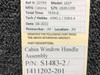 S1483-2 / 1411202-201 Cessna 182P Cabin Window Handle Assembly BAS Part Sales | Airplane Parts