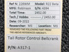 A317-1 Robinson R22 Beta Tail Rotor Control Bellcrank BAS Part Sales | Airplane Parts