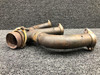 Lycoming Aircraft and Engine Parts 24770-004 / 24770-006 / 24770-008 Lycoming IO-540-D4A5 Exhaust Stack W/ Risers