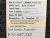 Piper Aircraft Parts 687-282 Piper PA24-260 Fuel Sender Assembly