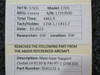 Cessna Aircraft Parts 0541121-1 Cessna 172 Main Gear Support Outbd LH W/ 8130-3 and PAI-PT-1 ZINCED