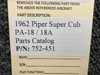 Piper Aircraft Parts 752-451 Piper Super Cub PA-18 / 18A Parts Catalog (1962) 