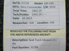 Aero Commander 33784 Aero Commander 100-180 Seat Track Inboard LH / RH 