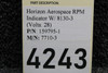 159795-1 Horizon Aerospace 7710-3 RPM Indicator W/ 8130 (Volts: 28)