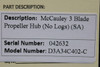McCauley D3A34C402-C McCauley 3 Blade Propeller Hub (No Logs) (CORE) (SA) 