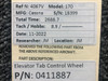 0411887 Cessna 170 Elevator Tab Control Wheel Assembly