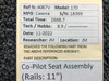 Cessna 170 Co-Pilot Seat Assembly (Rails: 11")