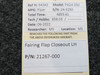 21267-000 Piper PA24-250 Flap Fairing Closeout LH (Striped)