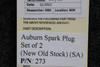 Auburn Ignition Products 273 Auburn Spark Plug Set of 2 (NEW OLD STOCK) (SA) 