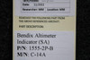Bendix Airplane Parts & Equipment 1555-2P-B Bendix C-14A Altimeter Indicator (SA) 