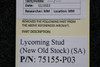 Lycoming Aircraft Engines & Parts 75155-P03 Lycoming Stud (NEW OLD STOCK) (SA) 
