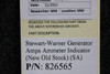 Stewart-Warner 826565 Stewart-Warner Generator Amps Ammeter Indicator (NEW OLD STOCK) (SA) 