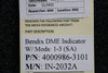 Bendix Airplane Parts & Equipment 4000986-3101 Bendix IN-2032A DME Indicator W/ Mods (SA) 