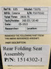 1514302-1 Cessna T337G Rear Folding Seat Assembly