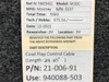 21-006-91 (USE: 940088-503) Mooney M20C Cowl Flap Control Cable (L: 29-1/4")