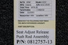 0812757-13 Cessna 421C Seat Adjust Release Push Rod Assembly