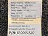 630065-507 Lycoming O-360-A1D Exhaust Cylinder Front RH