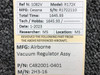 C482001-0401 Airborne 2H3-16 Vacuum Regulator Assembly