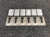 99141-003, 99140-000 Piper PA32RT-300 Seat Attach Plate Set of 6 with Backplate
