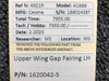 1620042-5 Cessna A188B Upper Wing Gap Fairing LH