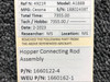 1660122-4 (WEU: 1660162-1) Cessna A188B Hopper Connecting Rod Assembly