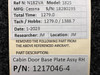 1217046-4 Cessna 182S Cabin Door Base Plate Assembly RH